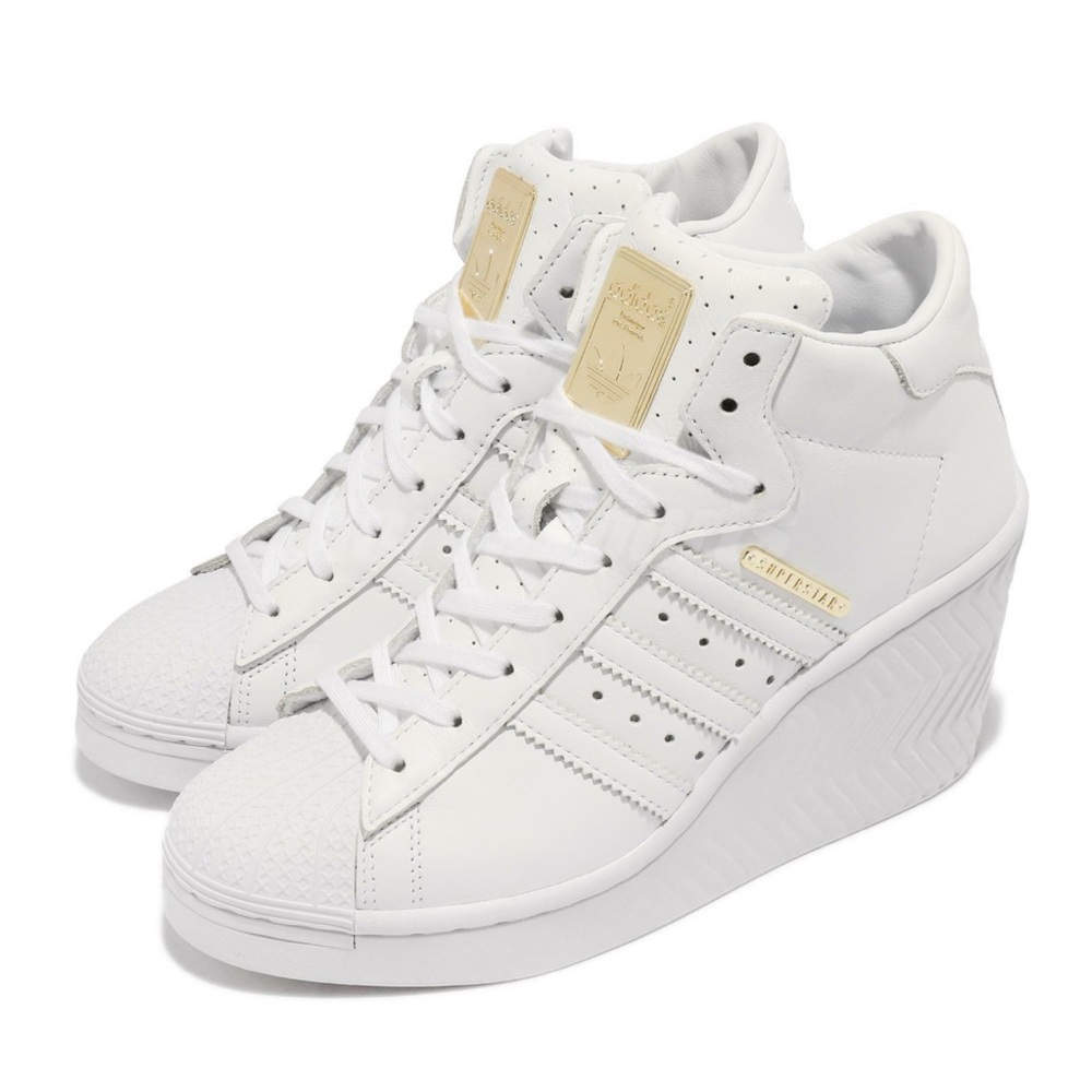 Womens adidas Superstar Ellure 'White Gold Metallic' FW3198 - SZ US 5 NWOB